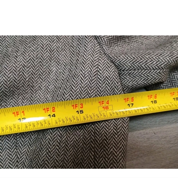 Banana Republic Women's Wool Work Office Blazer Brown Herringbone Pockets Size 2 - Picture 7 of 10